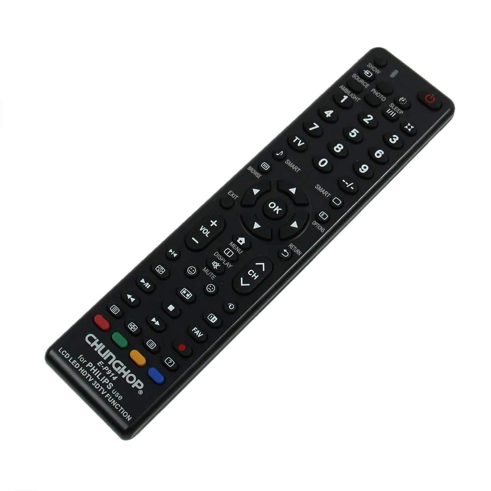 

Universal Remote Control E-P914 New For Philips Use LED LCD HDTV 3DTV Function WXTB