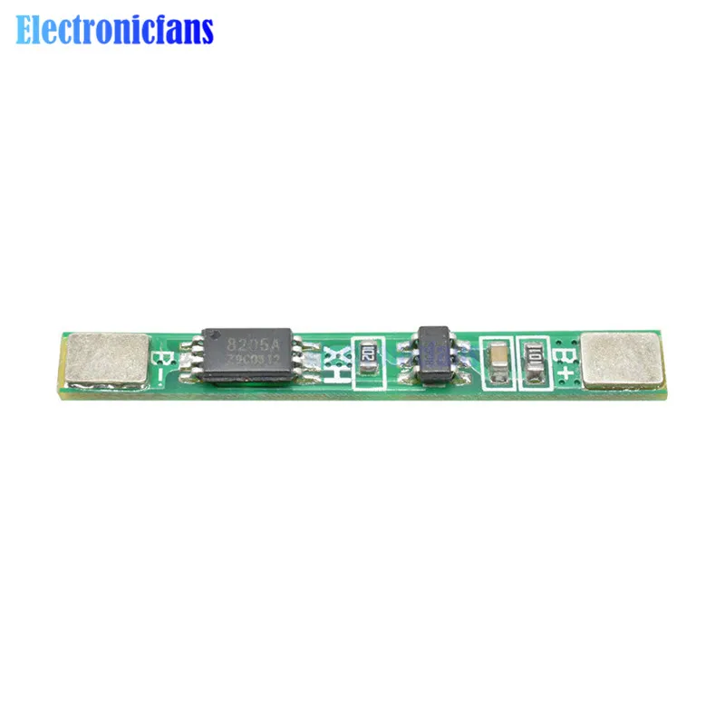 10 шт. 1S 3 7 V 2.5A литиевая батарея Защитная плата BMS PCM PCB полимерный разрядный литий