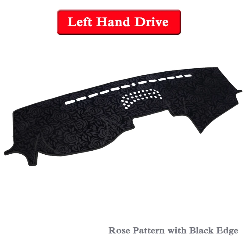 Rose Black LHD Автомобильный Стайлинг приборной панели Избегайте света коврик инструмент крышка платформы коврик Роза для Great Wall Haval H9-Н. В. LHD& RHD Анти-пыль - Название цвета: Rose Black LHD