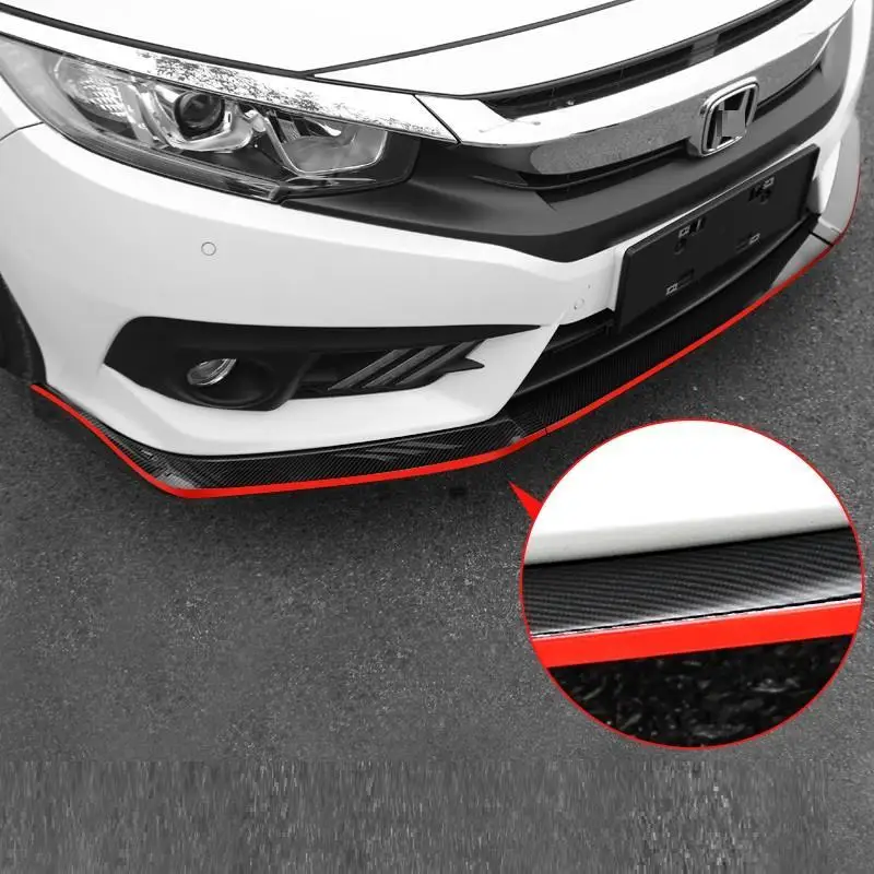 Авто стиль модификации бампера Coche аксессуары молдинг автомобиля протектор Стайлинг молдинги 16 17 18 для Honda Civic - Цвет: MODEL M