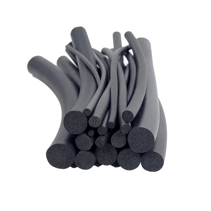 5Meter 3/4/5/6/7/8/9/10/12/14 EPDM O Type Round Sealing Sponge Strip Sound Proofing Dustproof Foamed Rubber Gaskets Seal Strip