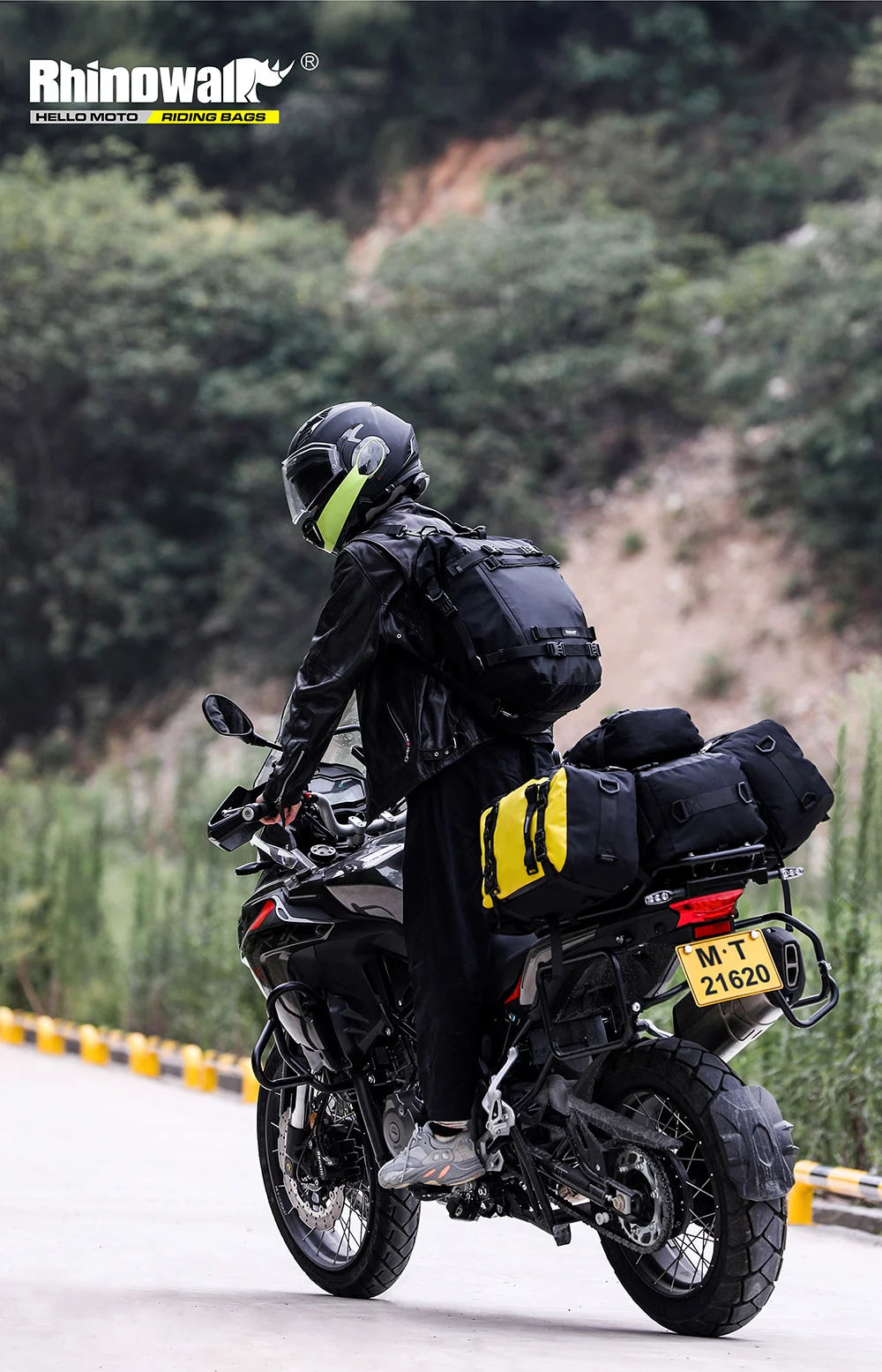 Rhinowalk Motorcycle Motocross Rear Seat Bag 10L 20L 30L Waterproof Luggage Pack Multi-Function 4 IN 1 Bumper Modification Bale (20)