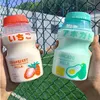480ml Plastic Water Bottle Cute Tour Drinking Bottles Shaker Yakult Shape Kawaii Milk Carton Glass Water Bottles For Girl Bidon 6