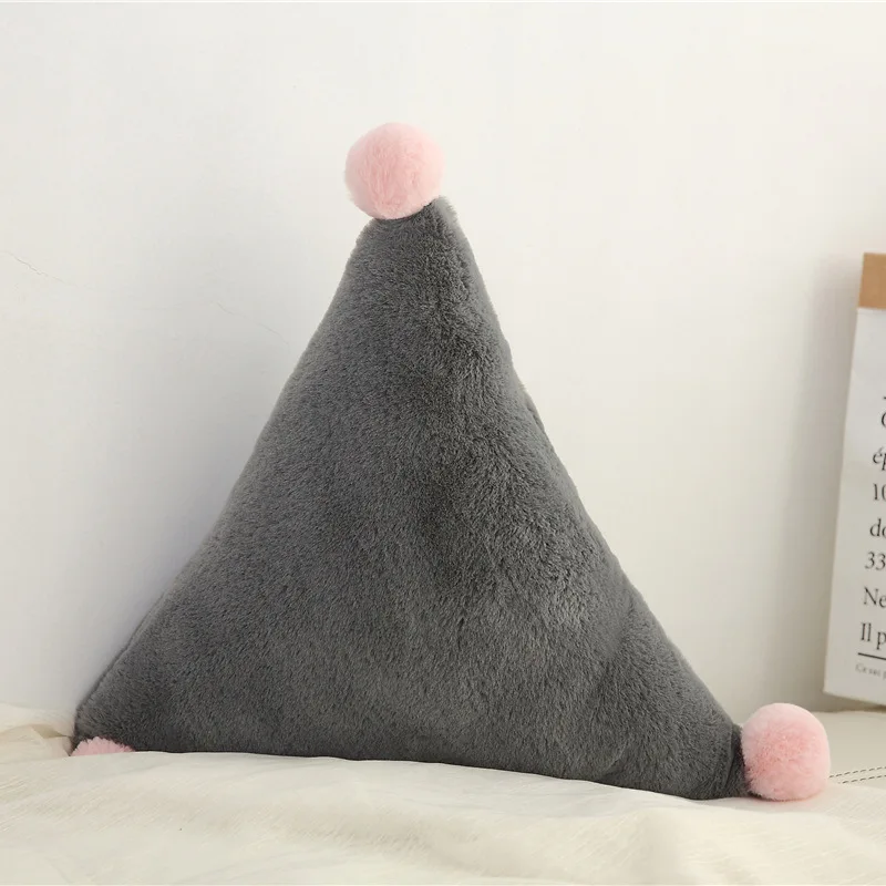 LISM Детские подушки Детская комната украшения плюшевые игрушки скандинавские мягкие подушки для кормления грудью подушки - Цвет: Grey triangle
