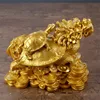 Resin Gold Feng Shui Dragon Turtle Figurine Tortoise Statue Coin Money Wealth Animal Ornaments For Home Office Table Decor ► Photo 3/6