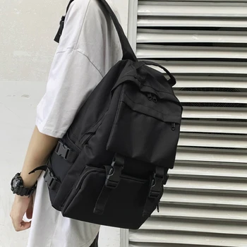 

Large Capacity Travel Men's Backpack Fashion Outdoor Nylon Waterproof Teen Girl Backpack Student School Bag