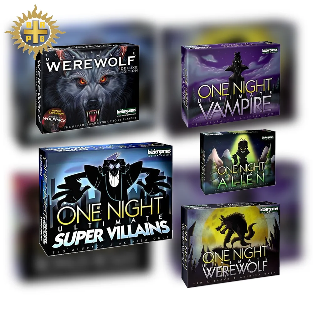 

BRPG One Night Ultimate Card Games Full English 4-10 Players Werewolves For Home Party Fun High Quality Paper Board Game