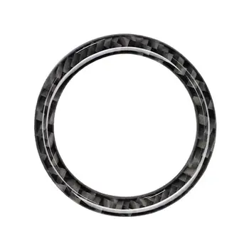 

NEW Car Key Start Stop Interior Decoration Circle Cover E For Mercedes C Benz W205 Class Carbon Styling Car Fibre Ring GLC G7G6