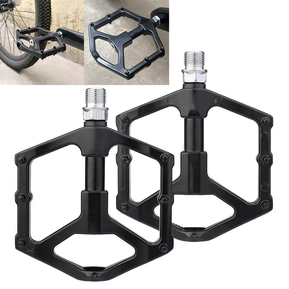 

Bicycle Pedals Aluminum Alloy Integrated Molding Ultralight Wide Pedal Non-slip Bearing MTB Road Bike Platform Pedal