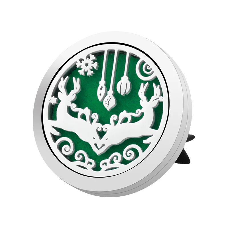 Christmas Theme Car Air Freshener Holder Accessories For Flavoring Perfume Smell Scent Auto Interior Decoration Aroma Fragrance