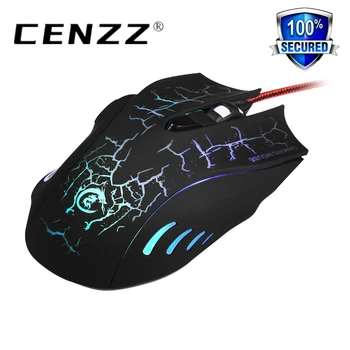 

New spot 5500dpi adjustable colorful six-button luminous mouse play mouse game professional players feel comfortable and smart