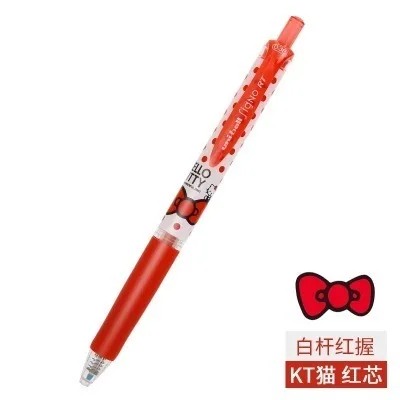 UNI Gel Pens UMN-158SR Cartoon pattern Limited Edition Hello Kitty Lovely Office and Student Supplies 0.38mm - Цвет: KD red ink