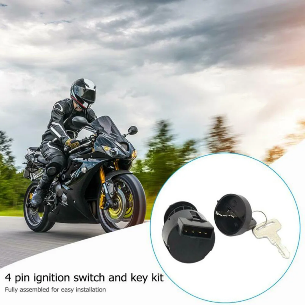 1 шт. ключ зажигания 4 контактный для Polaris Sportsman 400/500/550/600/700/800 Замена Черный|Ключ от
