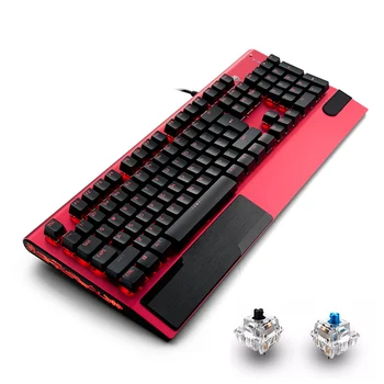 

104 Keys Game Mechanical Keyboard Black Blue Switch RGB LED Backlit Gaming Keyboard For Laptop Desktop PC Computer Keypad Gamer