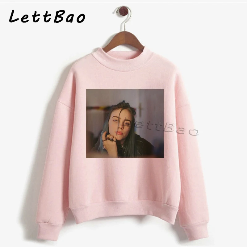 Billie Eilish толстовки уличная толстовка женская Эстетическая Sudaderas Harajuku Готическая Женская негабаритная толстовка зимнее пальто для женщин