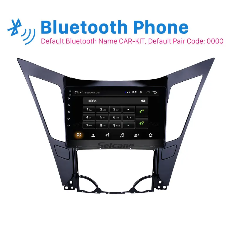 Seicane Android 8,1 " 2din автомобильный gps радио для 2011 2012 2013 hyundai Sonata 8 Поддержка Carplay DAB OBDII DAB
