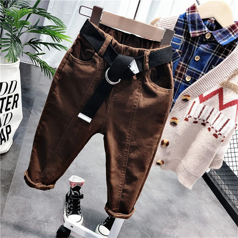 pants Комплекты одежды для мальчиков 2, 3, 4, 5, 6 лет Модная рубашка в клетку с длинными рукавами повседневные штаны спортивный костюм для маленьких мальчиков, детский спортивный костюм - Цвет: pants