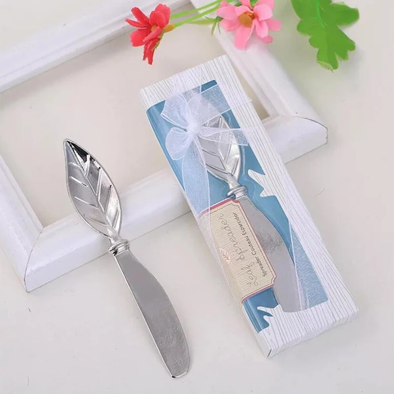 Table Handle Leaf Cheese Bread Butter Knife Zinc Alloy Master Butter Dessert Jam Cheese Slicer Spreader Plate Breakfast Tools
