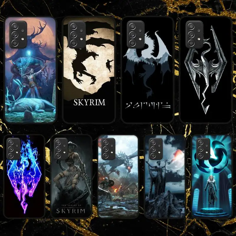 Чехол для телефона Game Skyrim Samsung Galaxy S10 S20 S21 Note10 20Plus Ultra Shell | Мобильные телефоны и