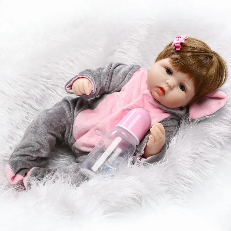 

Model Infant Environmentally Friendly Soft Silcone Doll Cute Realistic Baby Early Childhood Toy Play House Creative Gift