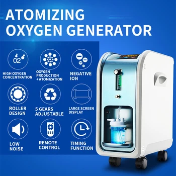 

Atomizing Oxygen Generator Negative Ion with Remote Control Double Oxygen Generator Oxygen Suction Machine 125W 220V OZ-1-02LMO