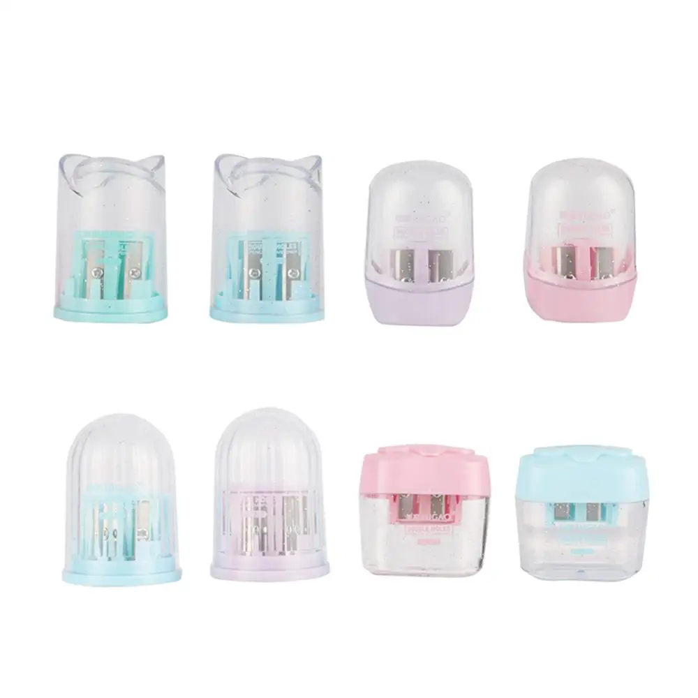 Пластиковая точилка для карандашей с двумя отверстиями подводка бровей и губ