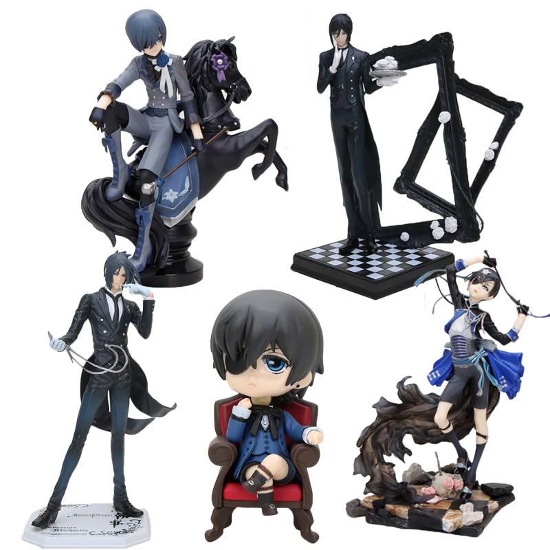 Аниме Black Butler minists Sebastian ПВХ фигурка Коллекционная модель игрушки