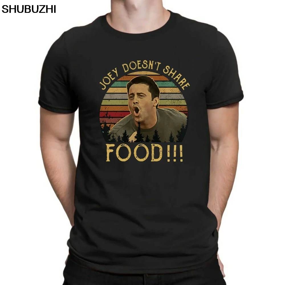 Joey Doesn'T Share Fat, винтажная классическая мужская футболка с принтом «Друзья ТВ-шоу», новая брендовая забавная Повседневная футболка shubuzhi с коротким рукавом