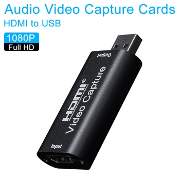 

4K Graphics Capture Card HDMI to USB 2.0 Placa De Video Recorder Box for Live Streaming Video Recording hdmi Digital Converter