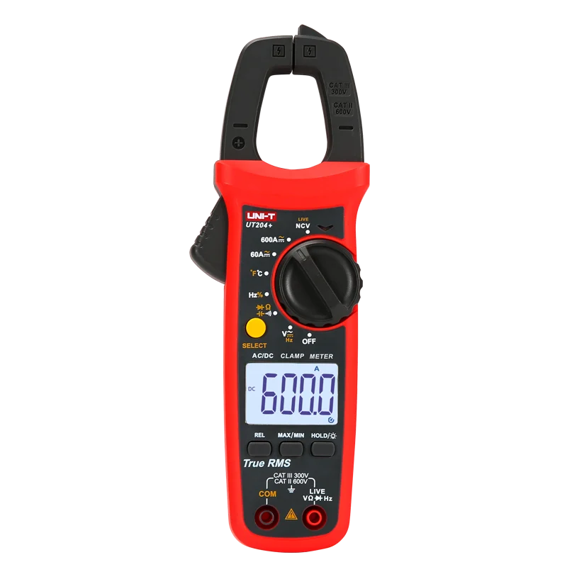 

UNI-T UT204+ Clamp multimeter Temperature AC DC current voltage Resistance test digital Clamp multimeter Uni t