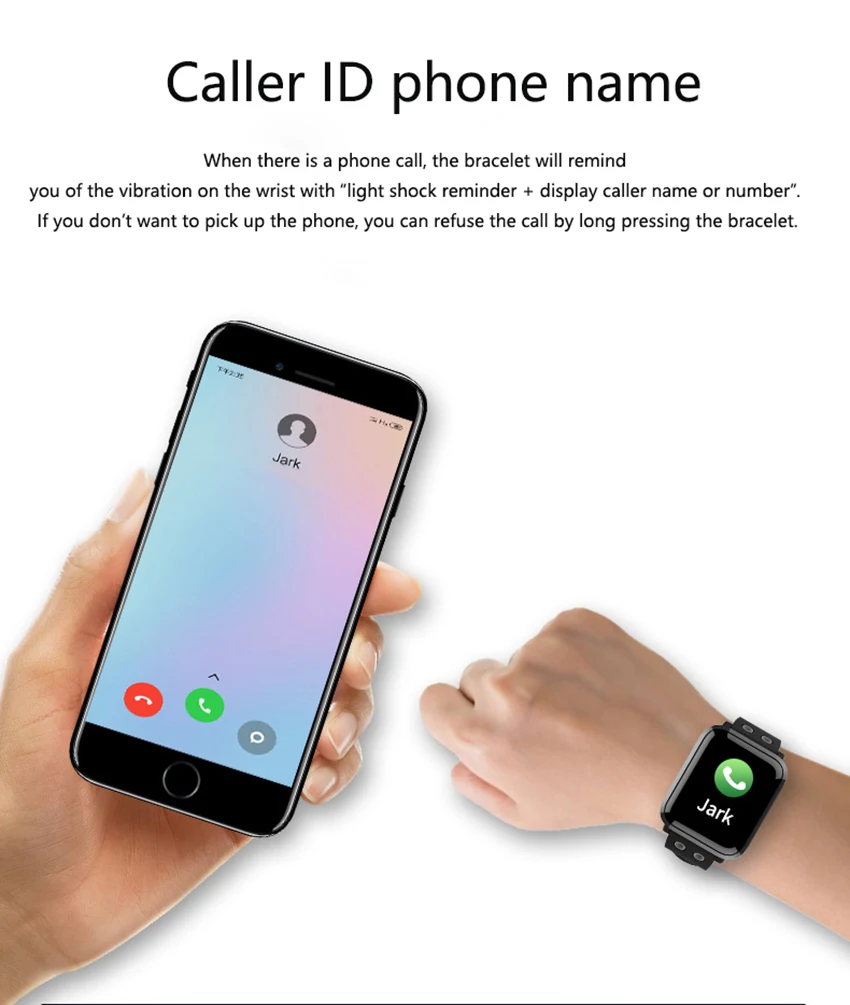 Умный Браслет сердечного ритма кровяное давление часы фитнес Браслет Mi band Браслет большой сенсорный экран сообщение Smartband fitbit