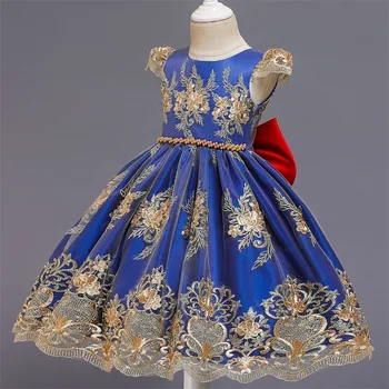 

Girls Dress Elegant New Year Princess Children Party Dress Wedding Gown Kids Dresses for Girls Birthday Party Dress Vestido Wear