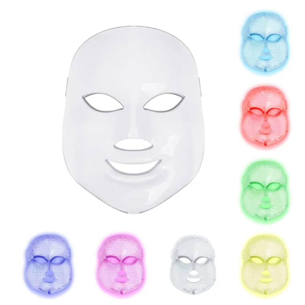 Домашнее оборудование для наведения красоты Led фотон косметическая маска инструмент семь цветов фотонное омоложение инструмент зарядный спектрометр