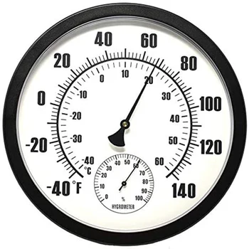 

Temperature Hygrometer Indoor or Outdoor Hygrometer - Humidity Sensor for Porch, Patio, Pool Area, Garden and More