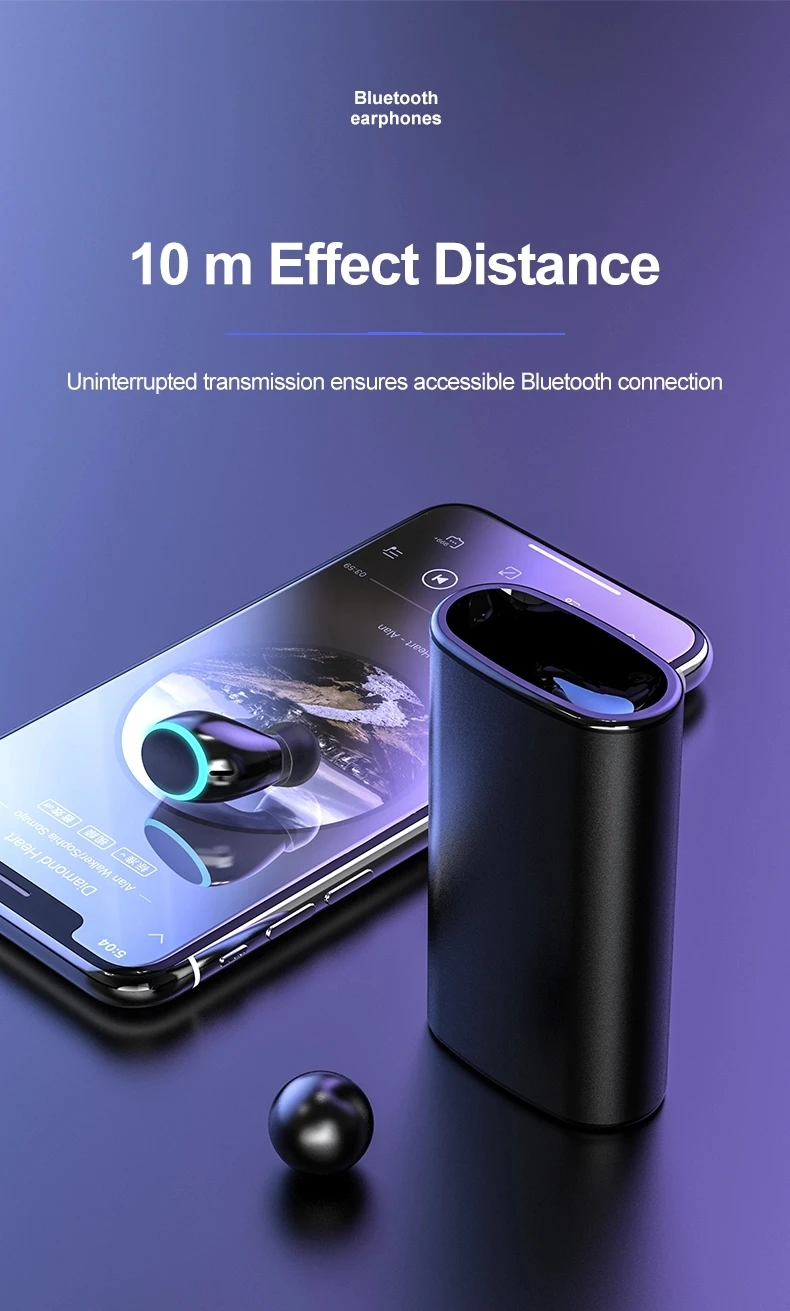 Многофункциональные спортивные наушники 3 в 1, Bluetooth, беспроводные наушники с одним ухом, бизнес гарнитура, Мини наушники с внешним аккумулятором, сигаретный свет