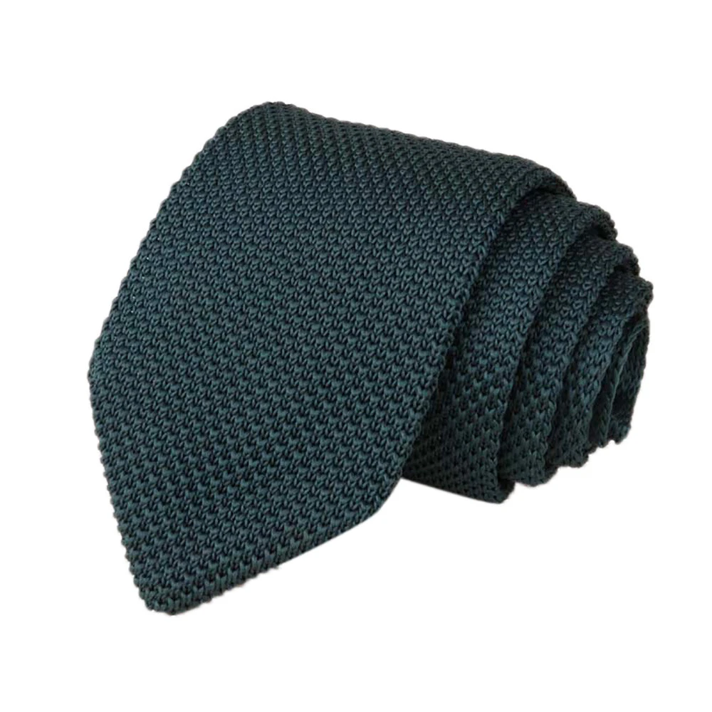 Высококачественный классический вязаный галстук, одноцветные Галстуки для шеи, мужские полосатые треугольные галстуки в горошек, зимние вечерние аксессуары 920 - Цвет: I