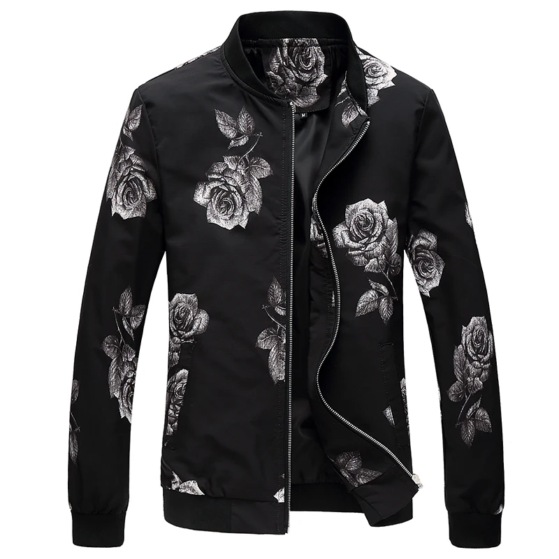 Повседневный мужской пиджак мужской Chaquetas Hombres Jaquetas Bomber одежда с принтом Мужская модная тонкая куртка мужская верхняя одежда большого размера 6XL