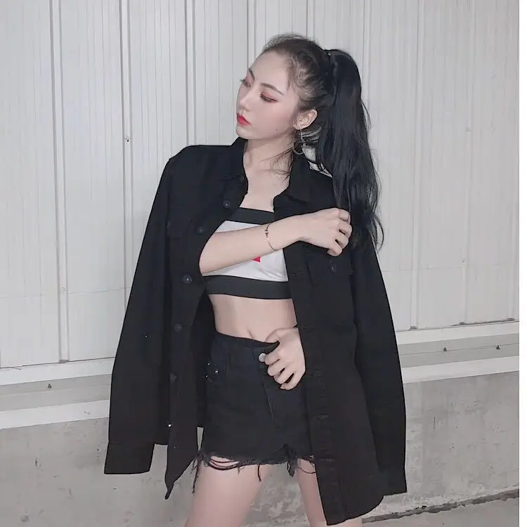 Off-White 19fw осень и зима, последний профиль джинсовое пальто розовая картина маслом манет портрет пары
