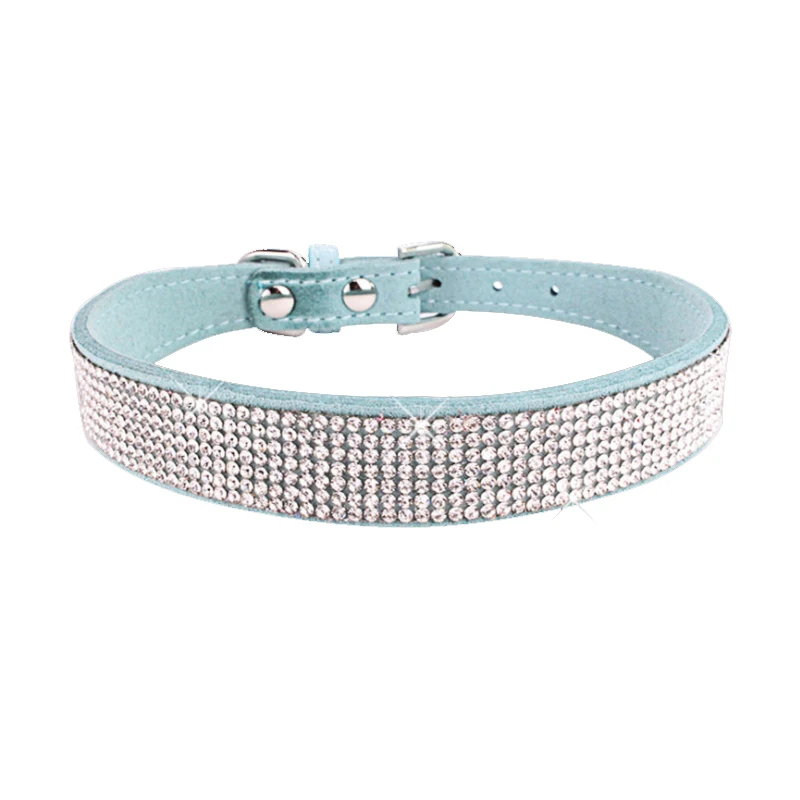 Bling Rhinestone Puppy Cat Collars Adjustable Leather Bowknot Kitten Collar For Small Medium Dogs Cats Chihuahua Pug Yorkshire