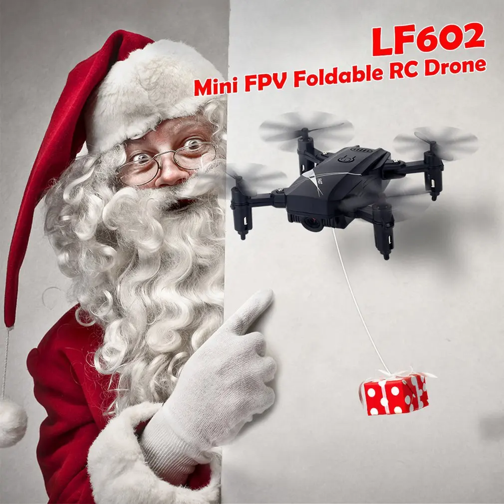 LF602 2,4G мини FPV складной RC Квадрокоптер с 0.3MP Wifi камера жеста селфи высота удержания