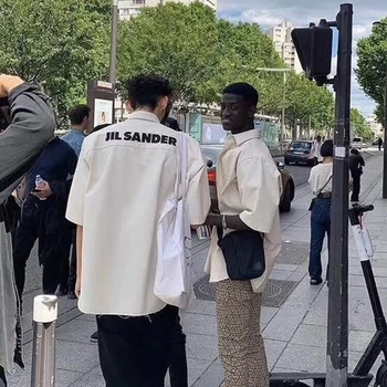 

20SS Summer oversized Shirt Men Women 1:1 High Quality Short sleeve Top Shirts ARC men shirt mens dress shirts street wear