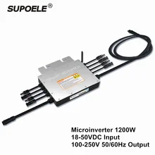 Водонепроницаемый IP65 солнечной сетки привязанный микро инвертор 1200 Вт микроинвертор инверсор 100-250 в 50-60 Гц Выход для на сетке солнечных систем