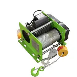 Monte charge électrique avec câble de corde, micro treuil électrique, 220 V, 400   1000 kg, 30 100m 