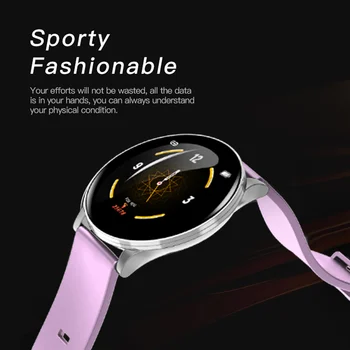 

Gosear W8 Waterproof Smart Bracelet Wristband Watch Smartwatch Sport Fitness Tracker with TPU Strap 1.3inch Display for Women