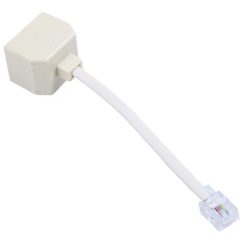 

Telephone RJ11 Male Line to Double RJ11 Female Jack Filter Splitter Adapter