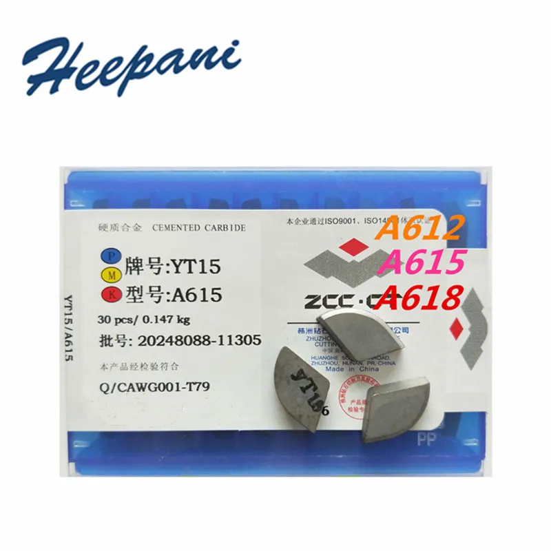 

30 шт. A612 A615 A618 A618Z YT14 YT5 YW1 YG6 YG8 ЧПУ вольфрамовый Карбид для наружной токарной обработки Паяные вставки сварочные лезвия режущий наконечник