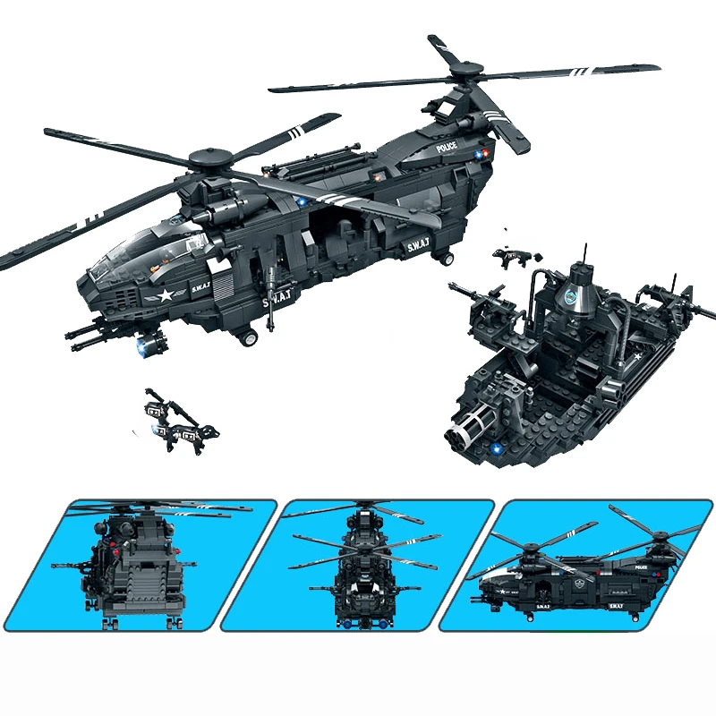1351 шт. Детский конструктор C0550 серии SWAT | Игрушки и хобби