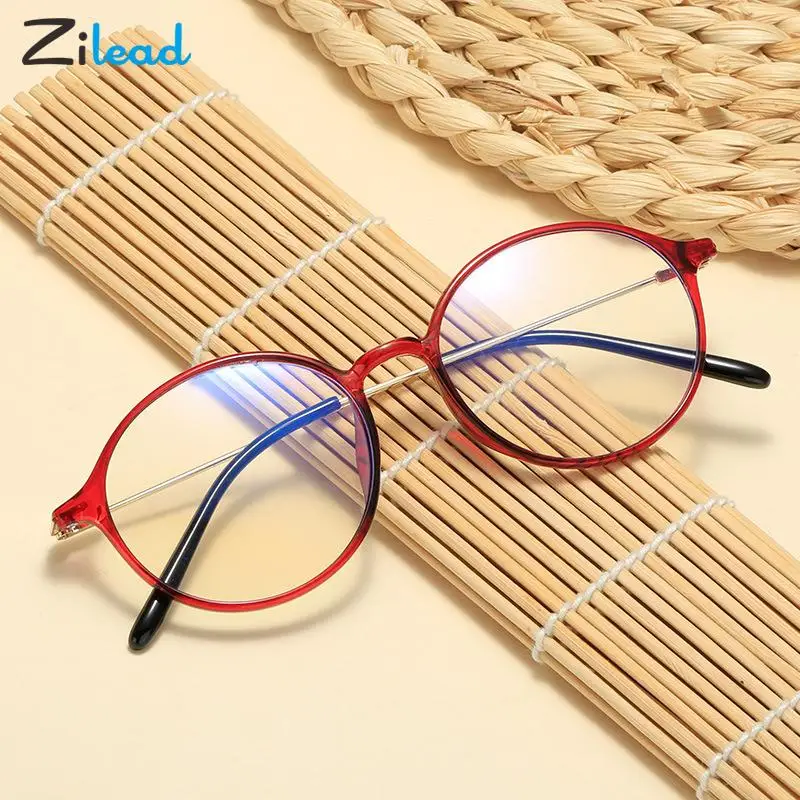 

Zilead Diopters+1+1.5 To+4 Reading Glasses Women Men Round HD Lens Anti-fatigue Presbyopic Read Eyeglasses Reading Eyewear Gafas