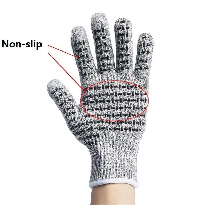 1pairs Non slip Kitchen Glove Stab Resistant Stainless Steel Wire Metal Mesh Butcher Gloves Cut-Resistant Safety Workshop | Дом и сад