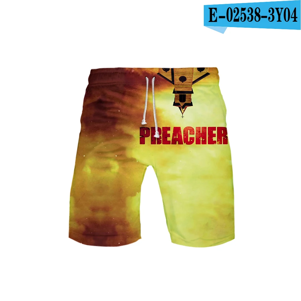 F. T ТВ серия Preacher сезон 4 Джесси кассиди тюльпан 3d печать летние мужские модные трендовые шорты популярные повседневные летние шорты - Цвет: 3Y04